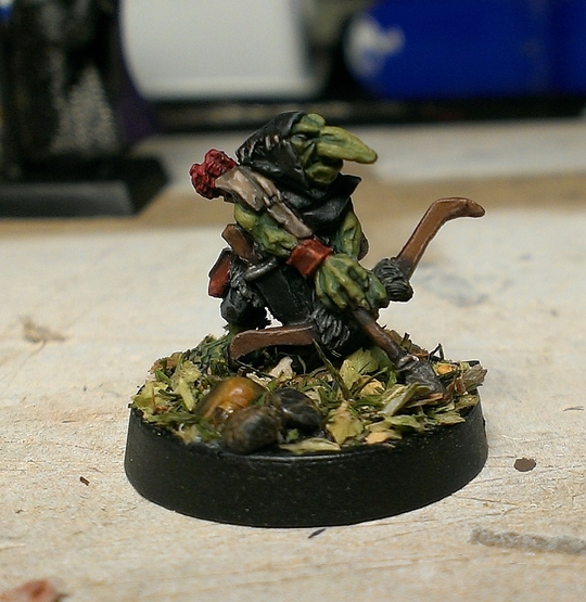 Red Box Goblin Archer natural basing